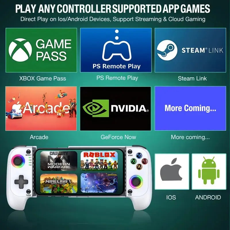 Mobile Gaming Controller for Iphone/Android(100-175mm)